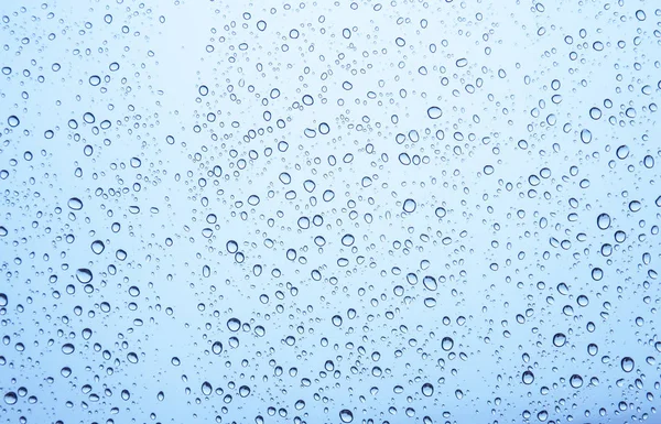 Gotas Água Vidro Gotas Chuva — Fotografia de Stock