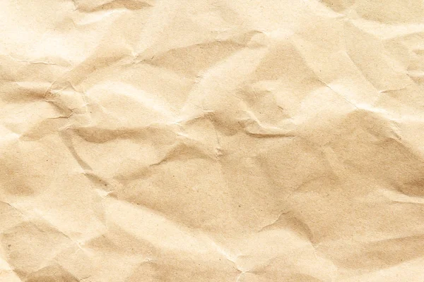 茶色のしわのリサイクル紙の背景 — ストック写真