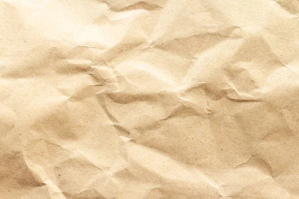 棕色折皱回收纸背景 — 图库照片