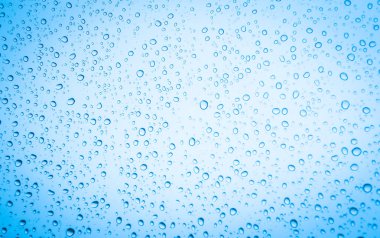 Camlara su damlaları, yağmur damlaları