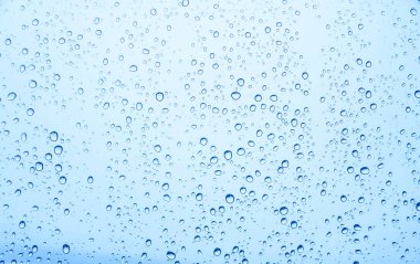 Camlara su damlaları, yağmur damlaları