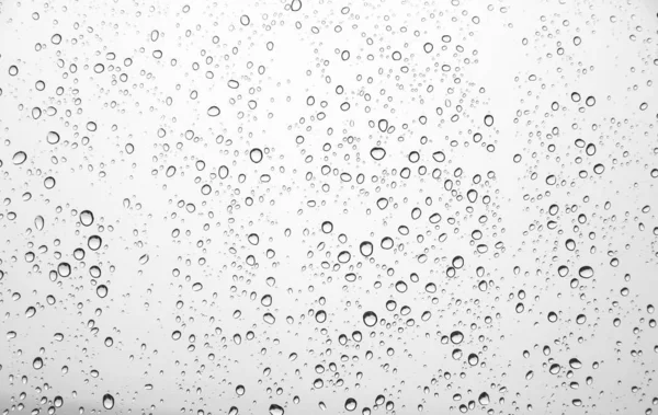 Gotas Agua Sobre Vidrio Gotas Lluvia — Foto de Stock