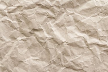 Kahverengi kırışıklık geri dönüşüm kağıt levha arka plan, kopya alanı