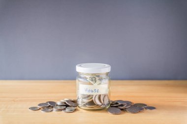 para tasarrufu, ev için cam kavanoz sikke