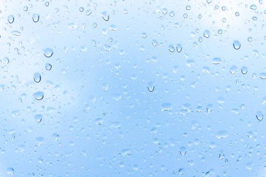 Camlara su damlaları, yağmur damlaları