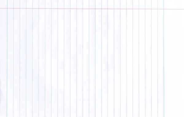 White Paper Sheet Lines Background Copy Space Lined Lined — Stock Photo, Image