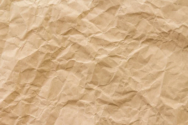 Bruine Rimpel Recycle Papier Blad Achtergrond Kopieer Ruimte — Stockfoto