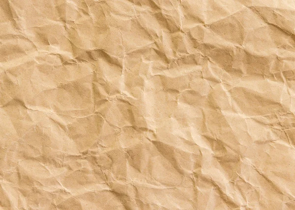 Barna Ránc Recycle Papír Lap Háttér Másolási Tér — Stock Fotó