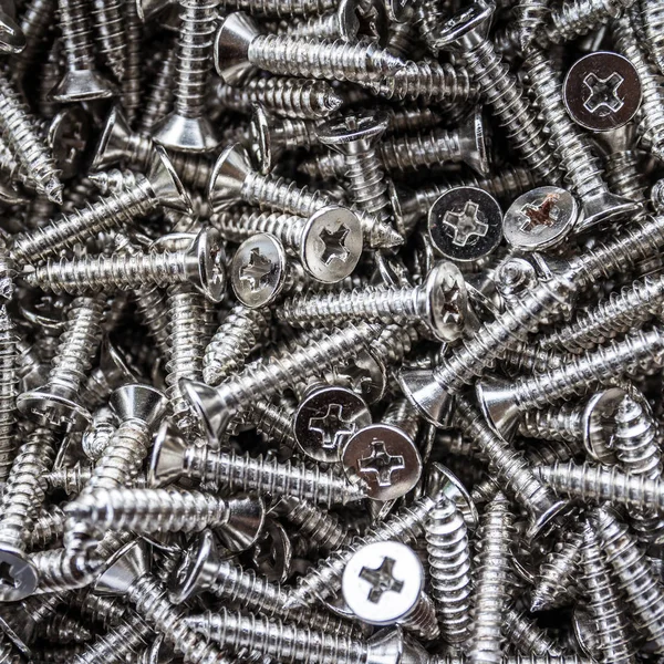 Metalik paslanmaz çelik vidalar, tam çerçeve