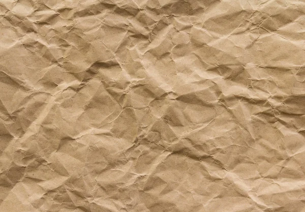 棕色皱纹回收纸背景 复印空间 — 图库照片