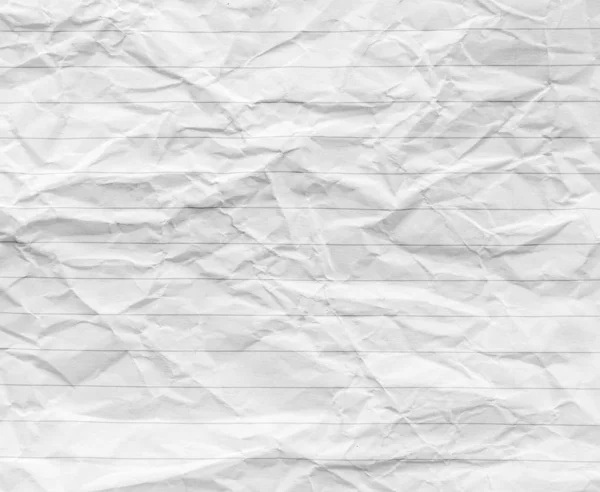 Beyaz Buruşmuş Kağıt Sayfa Arkaplanı Kopyalama Alanı — Stok fotoğraf