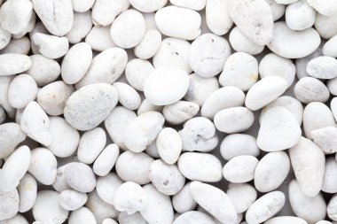 Beyaz çakıl taş doku arka plan  