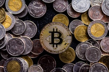 şarap ve paralar ahşap bir arka planda