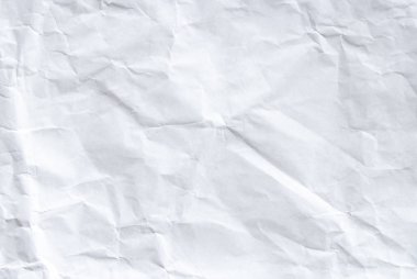 beyaz buruşmuş kağıt doku arkaplanı