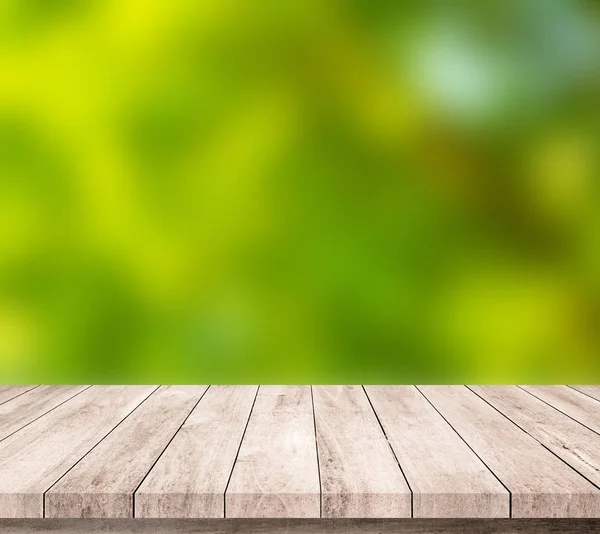 Old Wood Planks Abstract Natural Green Blurred Background — Stock Photo, Image