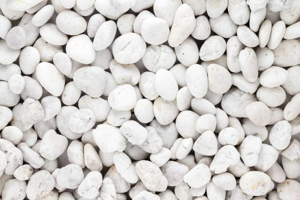 White Pebbles Stone Texture Background — Stock Photo, Image