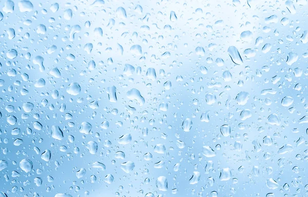 Waterdruppels Glas Regenachtige Dag — Stockfoto