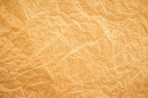 Amarelo Reciclar Textura Fibra Marrom Capa Papel Kraft Fundo Centro — Fotografia de Stock