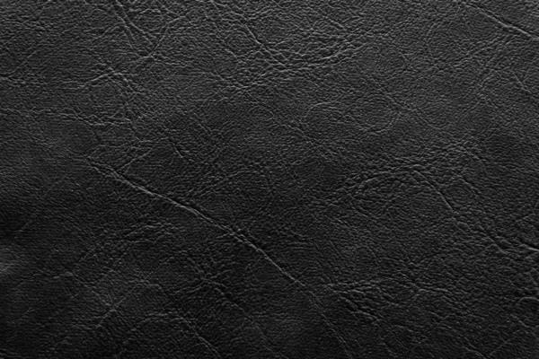 Abstract Zwarte Lederen Textuur Achtergrond — Stockfoto