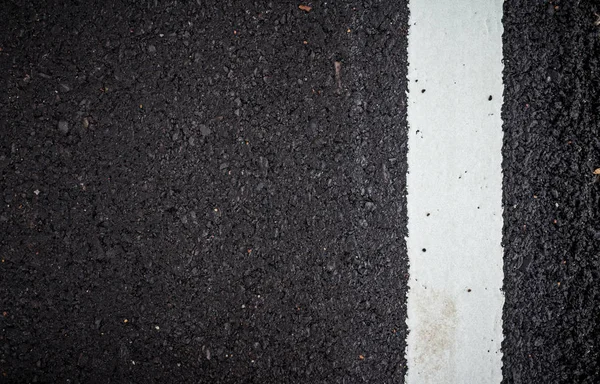 Асфальтовое Дорожное Покрытие Белой Линией — стоковое фото