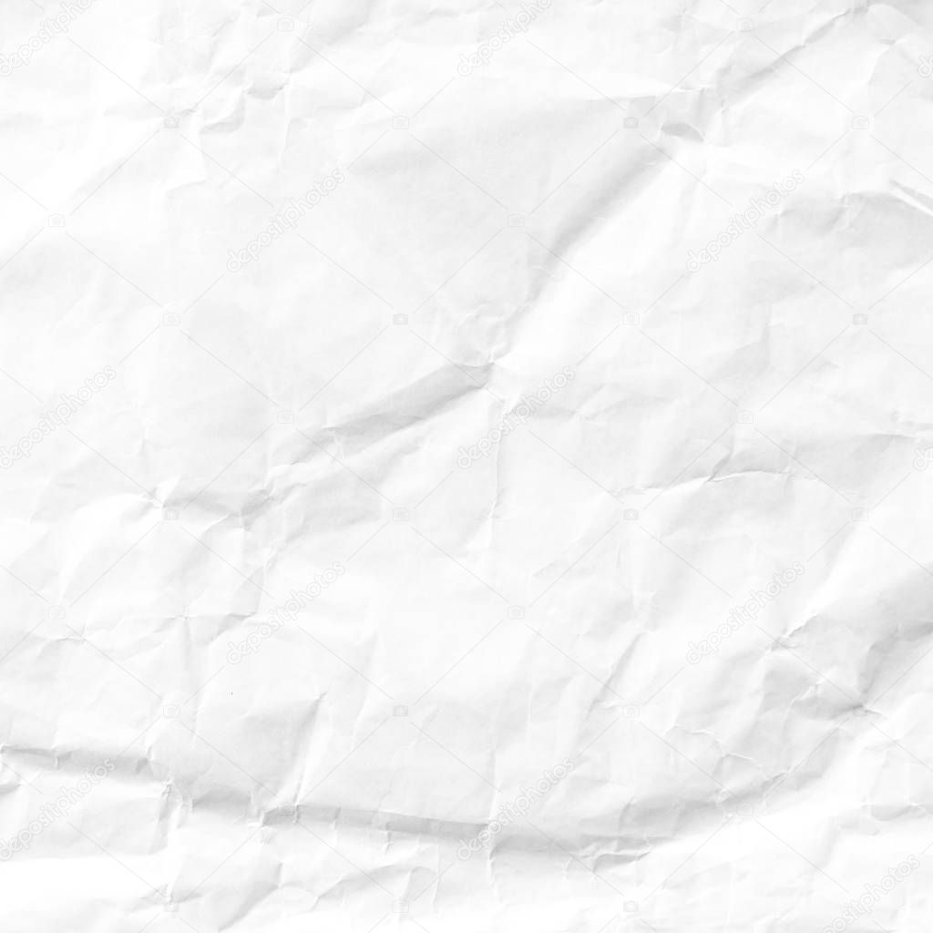 white wrinkle recycle paper background