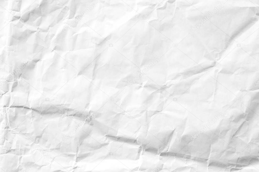 white wrinkle recycle paper background