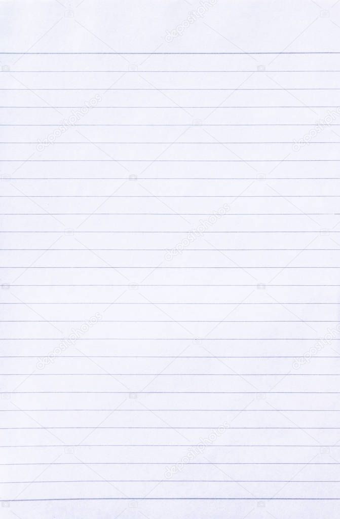 Notebook paper background letter  