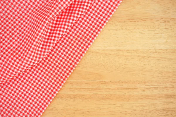 Klasik pembe ekose kumaş ya da masa örtüsü.