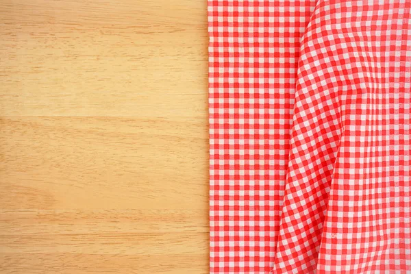 Klasik pembe ekose kumaş ya da masa örtüsü.