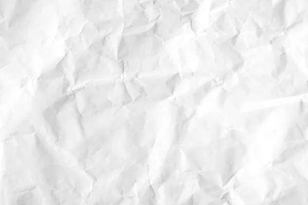 白色皱折回收纸纹理背景 — 图库照片