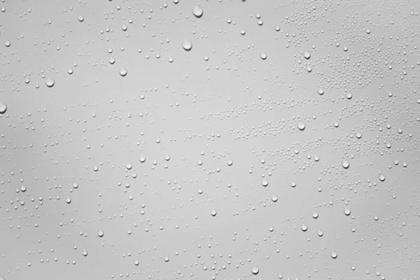 Water Rain Drops White Plastic Sheet Background — Stock Photo, Image