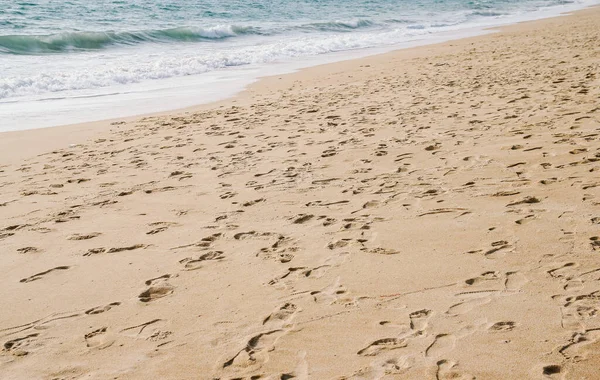 Ocean Wave Sandy Beach Background — Stock Photo, Image