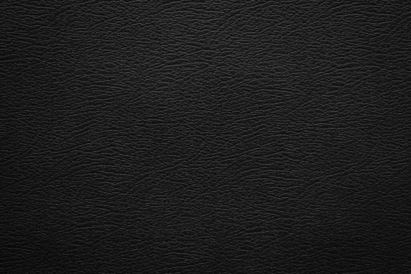 Textura Couro Preto Fundo — Fotografia de Stock