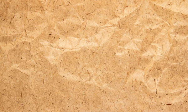 Brown Crumple Recycle Paper Background — Stock Photo, Image