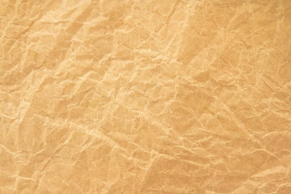 Brown Crumple Reciclar Papel Fundo — Fotografia de Stock