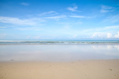 Güzel tropikal deniz manzarası