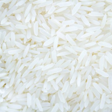 Pişmemiş beyaz pirincin yakın plan görüntüsü