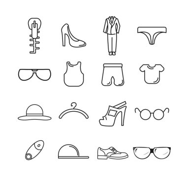 Elbise, ayakkabı, moda öğeleri, kadın topuklu elbise çizgisi simgesi