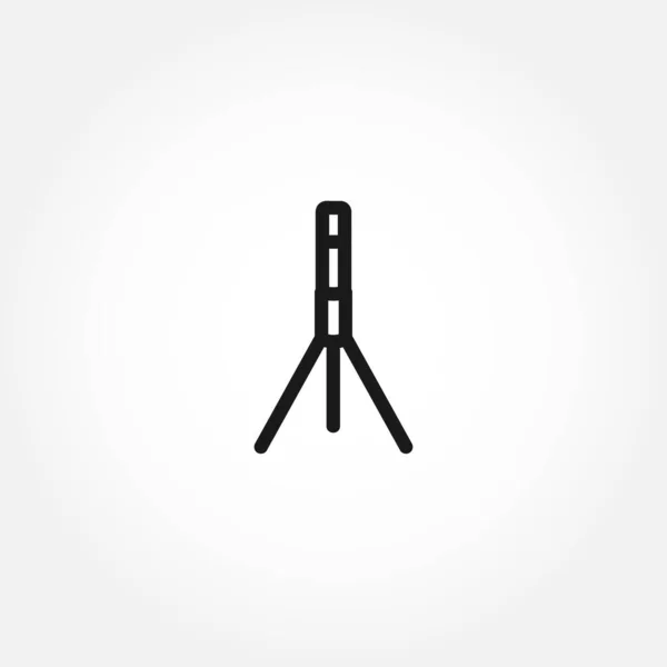 Kamera Tripod Simgesi Tripod Çizgi Simgesi — Stok Vektör
