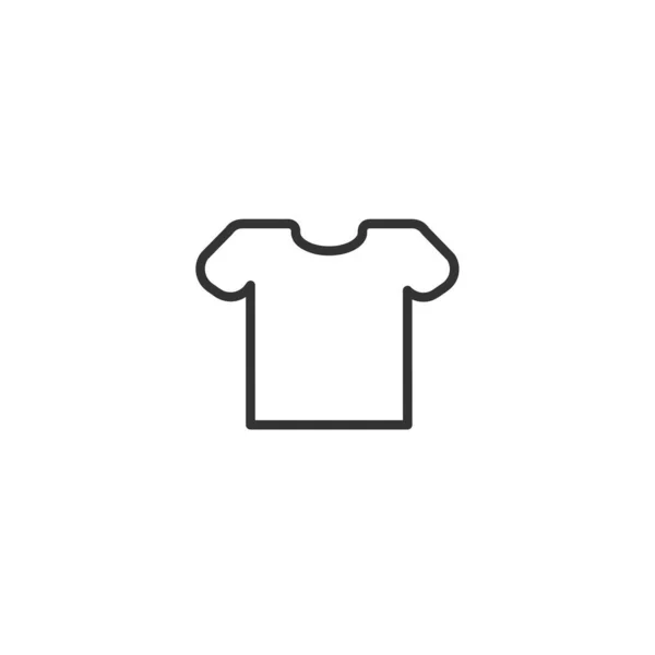 白い背景のシャツラインのアイコン — ストックベクタ