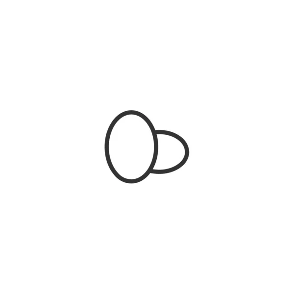Eier Isolierte Linie Symbol Für Web Und Mobile — Stockvektor