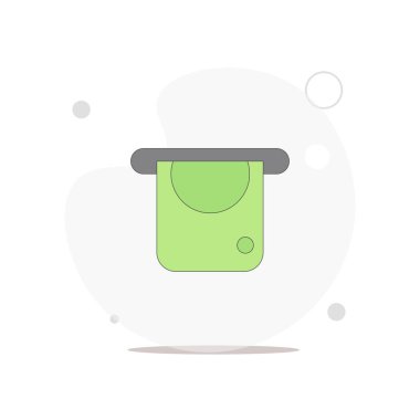 atm izole vektör düz resimleme beyaz üzerinde