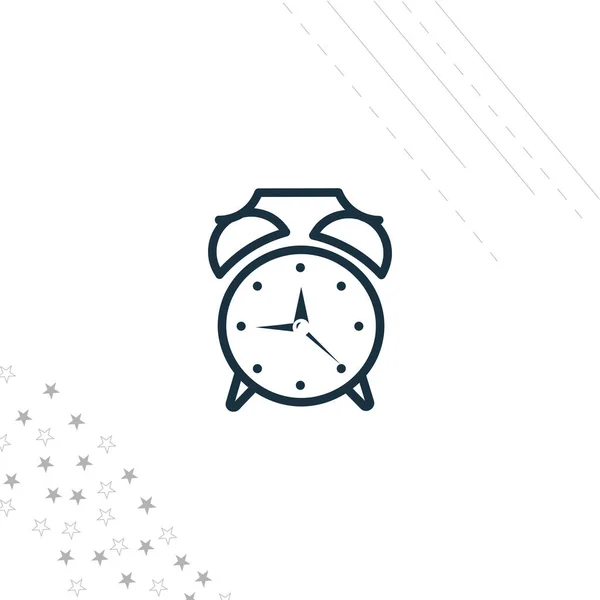Reloj Despertador Aislado Icono Línea Para Web Móvil — Archivo Imágenes Vectoriales