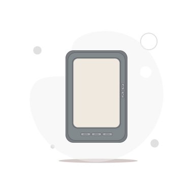 beyaz üzerinde elektronik kitap vektörü düz illüstrasyon