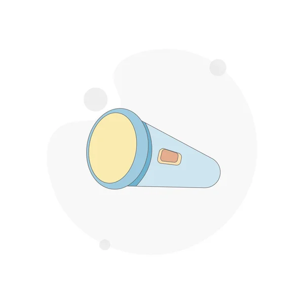 Flashlight Isolerad Vektor Platt Illustration — Stock vektor