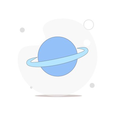 Gezegen vektörü beyazı çizimi