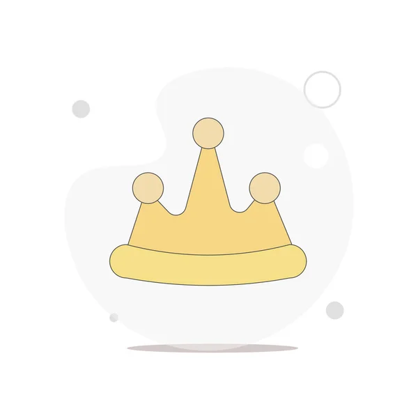 白色上的皇冠矢量平面插图 — 图库矢量图片