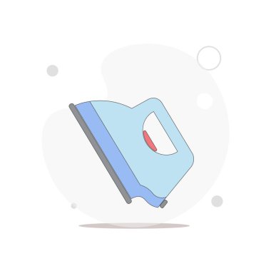 Beyaz üzerine demir vektör düz çizim