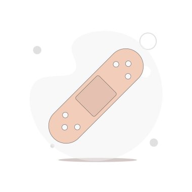 Beyaz üzerine alçı vektör düz illüstrasyon