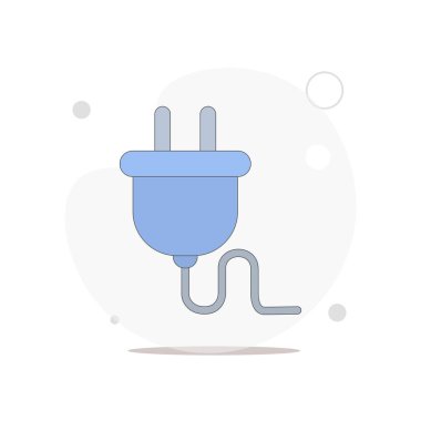 Beyaz üzerinde düz vektör illüstrasyonunu doldur